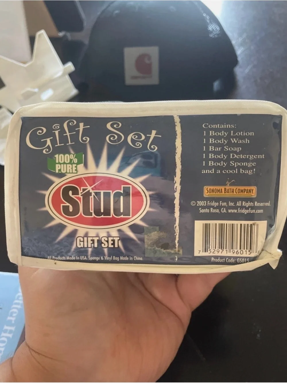 Vintage Stud Locker Room Envy White Travel Toiletry Gift Set
